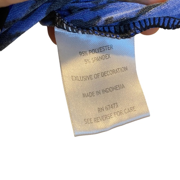 Taylor Blue Black Abstract Sheath Dress Size 2 - Picture 10 of 16